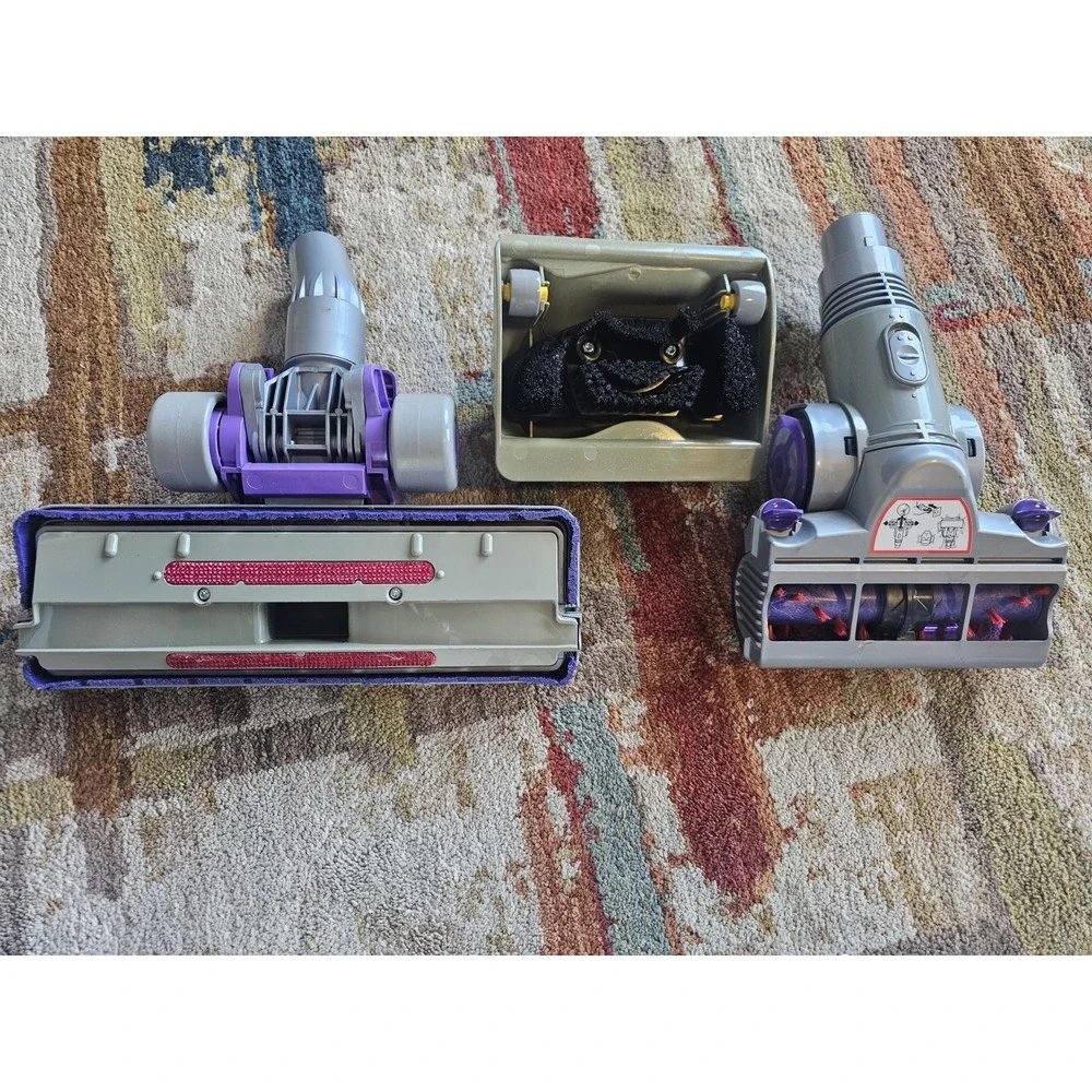 Dyson Vacuum Lot of 3 Attachments Mini Turbo Head Turbine Brush Bare Floor DC25